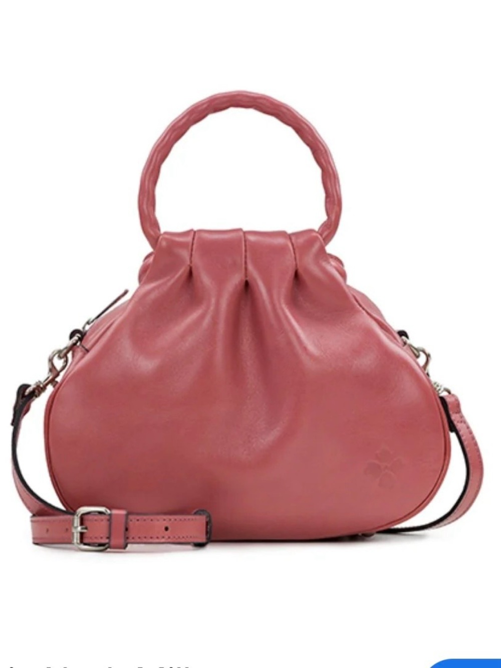 PATRICIA NASH MILBURN OLD ROSE LEATHER TOP HANDLE CROSSBODY BAG NWT & DUSTBAG